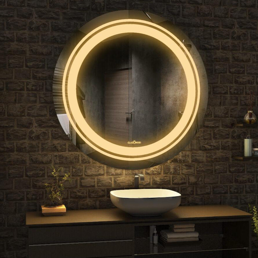 Amazon.com: THEKLA 20x30 Inch Bathroom Oval Led Mirror with 3Color Lights +  Rainbow RGB Backlit Oval Lighted Mirror for Bathroom Wall Oval Vanity  Mirror with Lights Dimmable AntiFog Light up Smart Oval